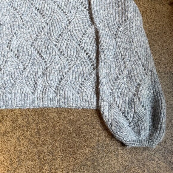 Lilla P Blue Knit Alpaca Blend Sweater - Picture 5 of 8